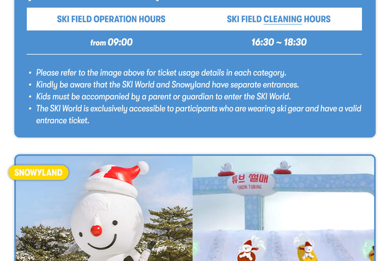 Vé cáp treo và thuê thiết bị tại Sono Ski Resort Công viên Vivaldi